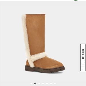 Ugg Sunburst fur boots size 6
